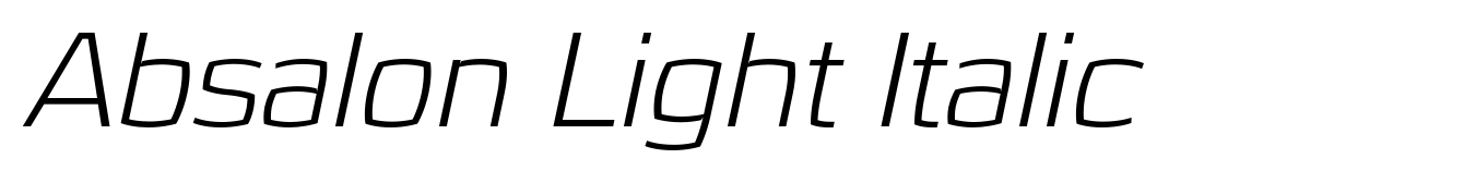 Absalon Light Italic